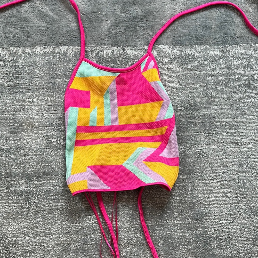 Zara - Color Block Going Out Top